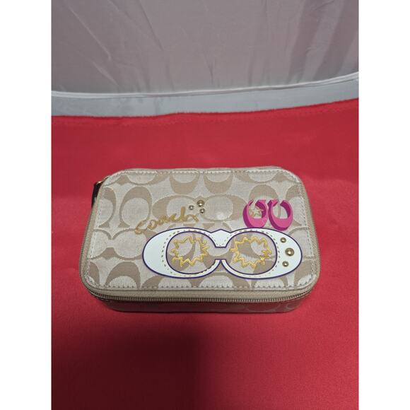 Coach Handbags - 💥 Very Rare Coach Poppy Y2k Colorful Graphic Jewelry Case Box